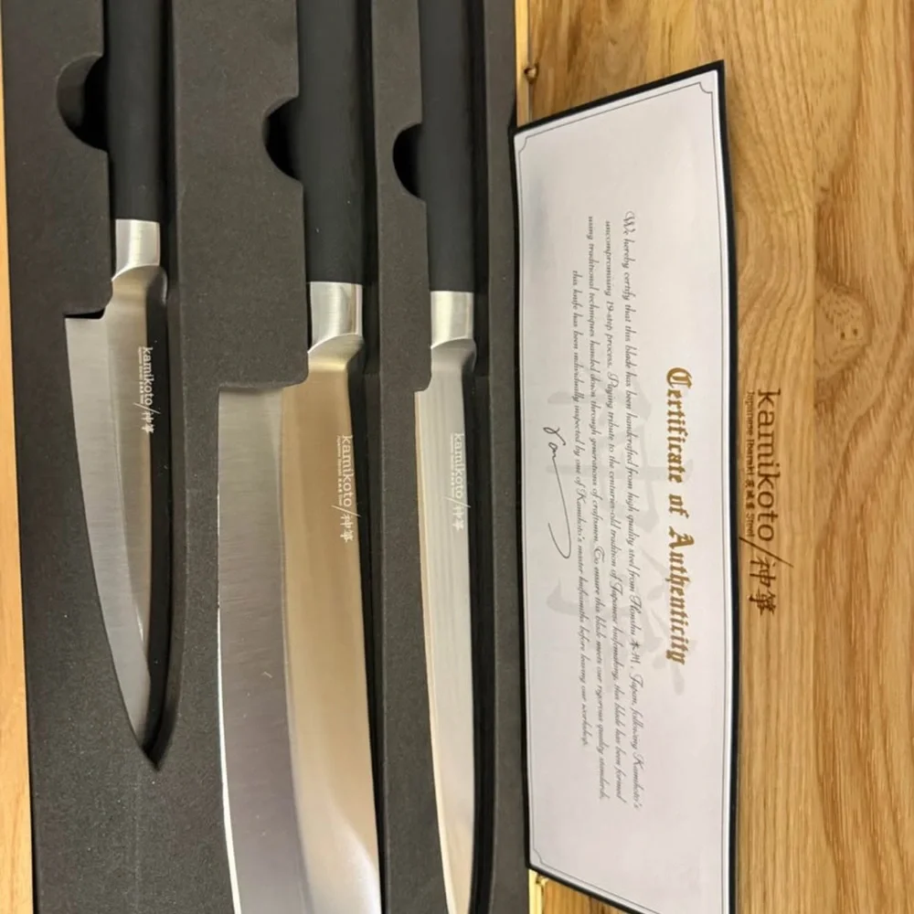 Kamikoto Knife set whole set w/certificates of authenticity
